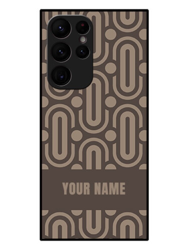 Custom Galaxy S22 Ultra 5G Custom Glass Phone Case - Captivating Zero Pattern Design