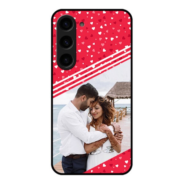Galaxy S23 5G Custom Glass Mobile Case - Valentines Gift Design