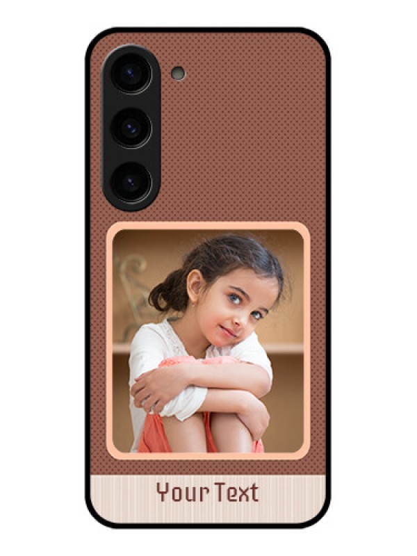 Custom Galaxy S23 5G Custom Glass Phone Case - Simple Pic Upload Design
