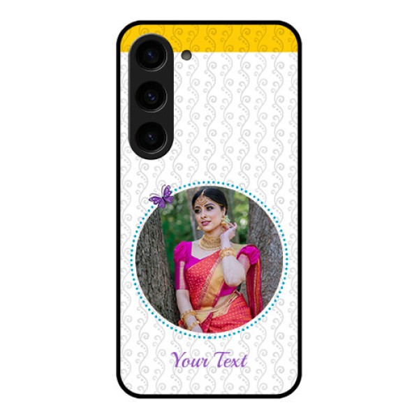 Galaxy S23 5G Custom Glass Mobile Case - Girls Premium Case Design
