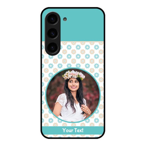 Galaxy S23 5G Custom Glass Mobile Case - Beautiful Flowers Design