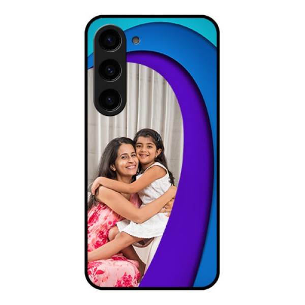 Galaxy S23 5G Photo Printing on Glass Case - Simple Pattern Design