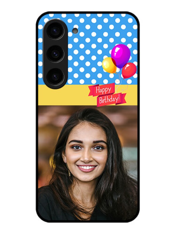 Custom Galaxy S23 5G Custom Glass Mobile Case - Happy Birthday Design