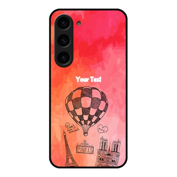 Galaxy S23 5G Custom Glass Phone Case - Paris Theme Design