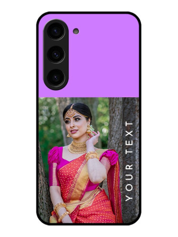 Custom Galaxy S23 5G Custom Glass Mobile Case - Birthday Icons Design