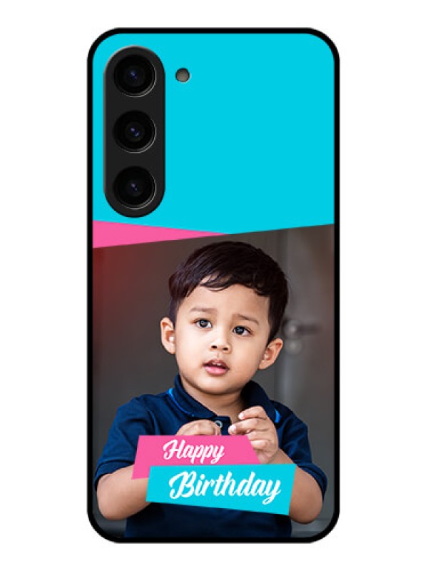 Custom Galaxy S23 5G Personalized Glass Phone Case - Image Holder with 2 Color Design