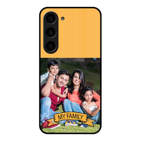 Galaxy S23 5G Custom Glass Phone Case - My Family Design