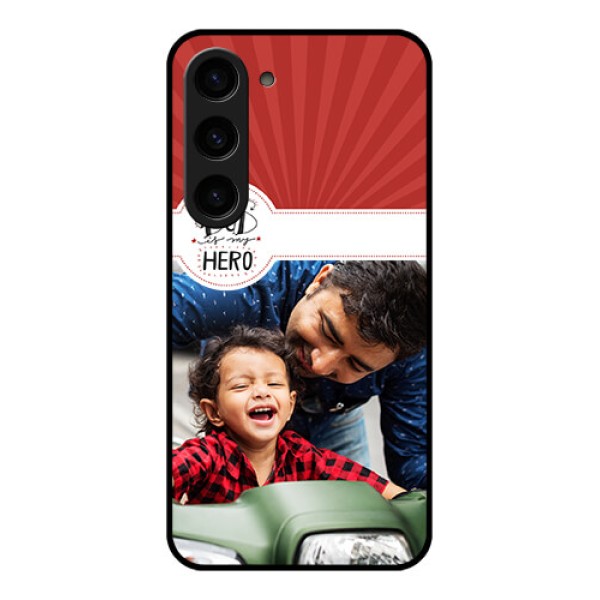Galaxy S23 5G Photo Printing on Glass Case - My Dad Hero Design