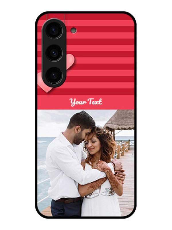 Custom Galaxy S23 5G Custom Glass Phone Case - Valentines Day Design