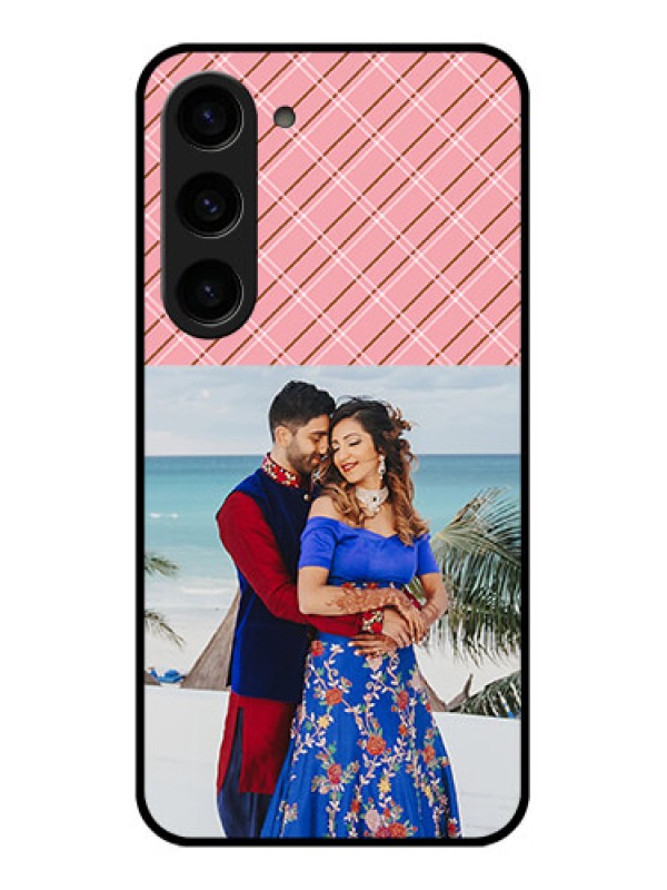 Custom Galaxy S23 5G Personalized Glass Phone Case - Together Forever Design