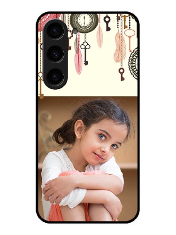 Custom Galaxy S23 5G Custom Glass Mobile Case - Boho Style Design