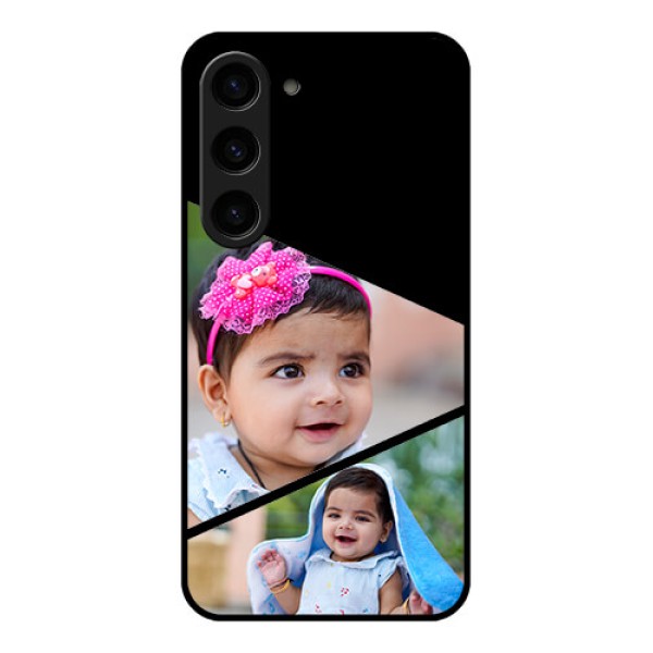Galaxy S23 5G Custom Glass Phone Case - Semi Cut Design