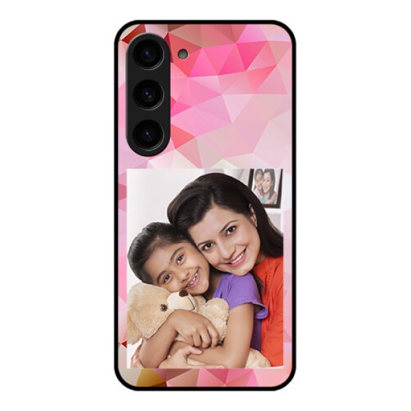 Galaxy S23 5G Photo Printing on Glass Case - Abstract Triangle Design Galaxy S23 5G Photo Printing on Glass Case - Abstract Triangle Design
