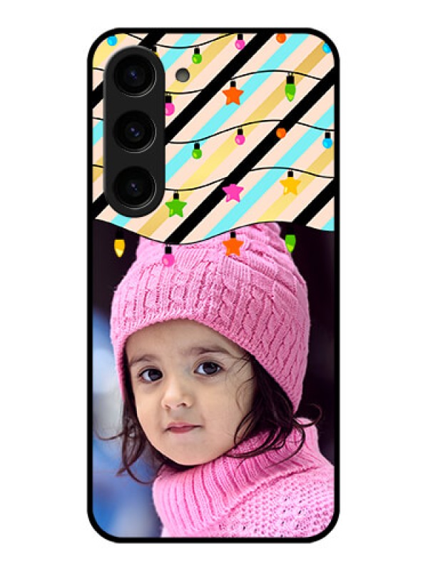 Custom Galaxy S23 5G Custom Glass Mobile Case - Lights Hanging Design