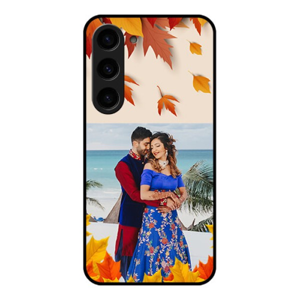 Galaxy S23 5G Photo Printing on Glass Case - Autumn Maple Leaves Design Galaxy S23 5G Photo Printing on Glass Case - Autumn Maple Leaves Design