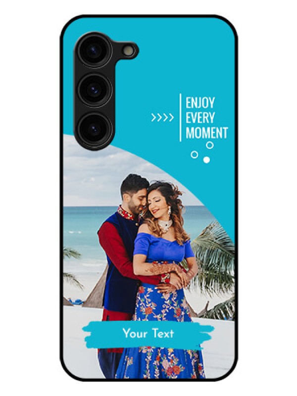 Custom Galaxy S23 5G Custom Glass Mobile Case - Happy Moment Design
