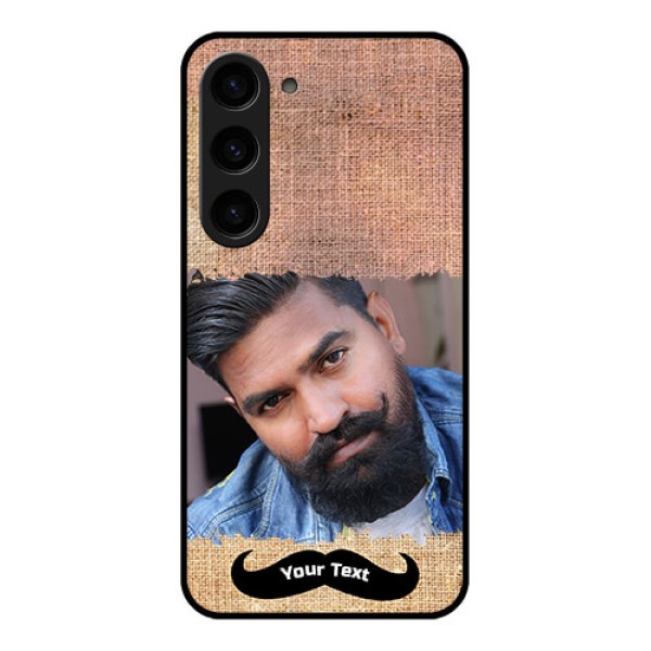 Galaxy S23 5G Personalized Glass Phone Case - with Texture Design