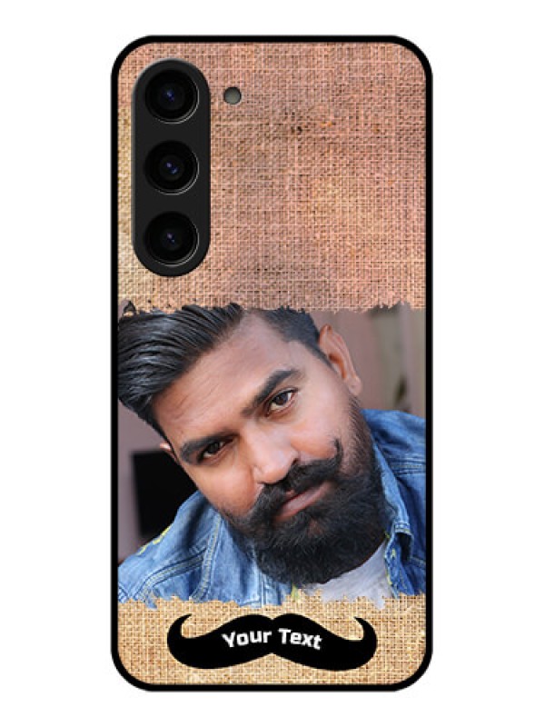 Custom Galaxy S23 5G Personalized Glass Phone Case - with Texture Design