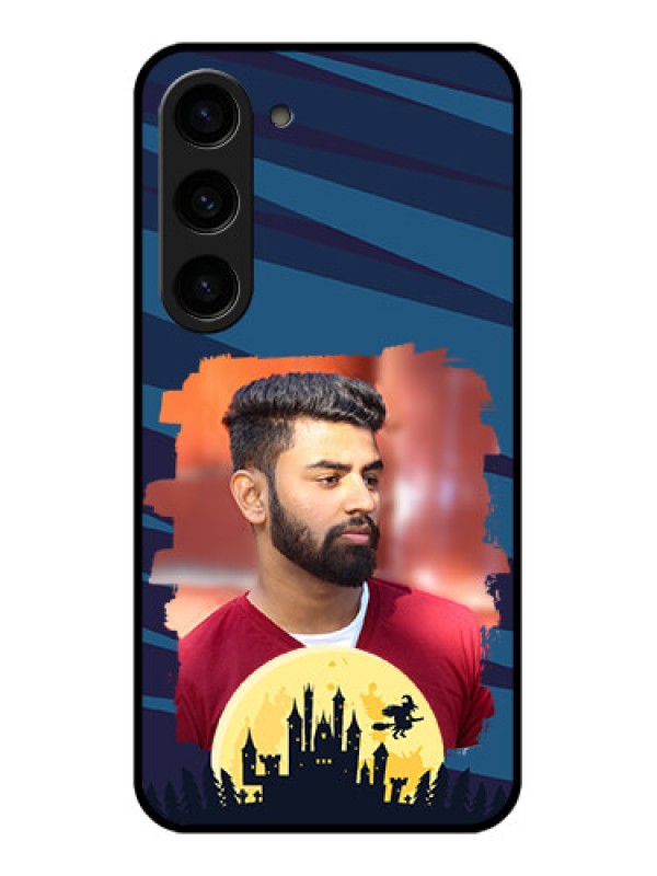 Custom Galaxy S23 5G Photo Printing on Glass Case - Halloween Witch Design