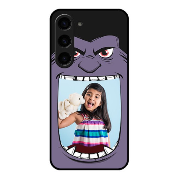 Galaxy S23 5G Custom Glass Phone Case - Angry Monster Design