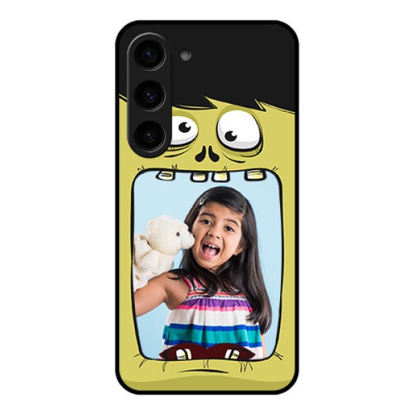 Galaxy S23 5G Personalized Glass Phone Case - Cartoon monster back case Design Galaxy S23 5G Personalized Glass Phone Case - Cartoon monster back case Design