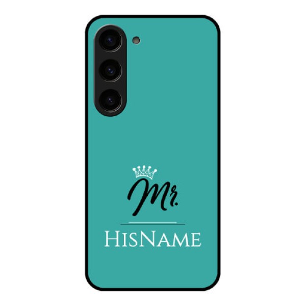 Galaxy S23 5G Custom Glass Phone Case Mr with Name