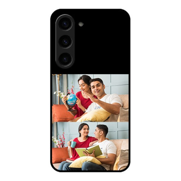 Galaxy S23 5G 2 Images on Glass Phone Cover