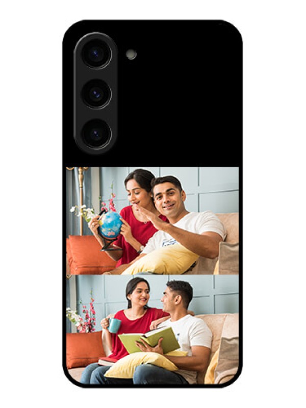Custom Galaxy S23 5G 2 Images on Glass Phone Cover