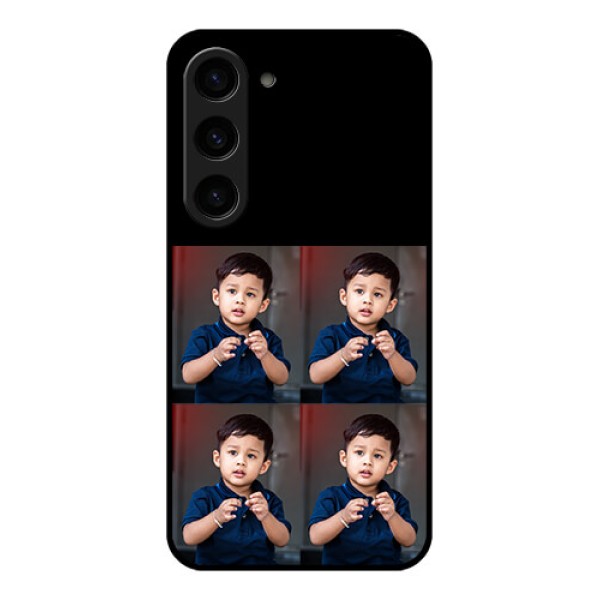 Galaxy S23 5G 4 Image Holder on Glass Mobile Cover