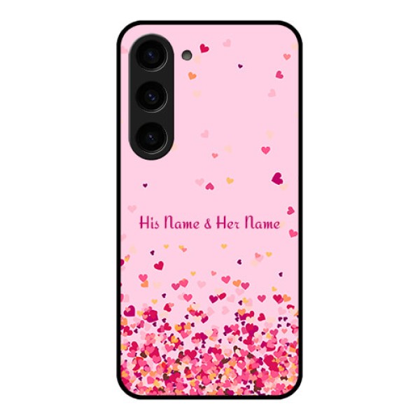 Galaxy S23 5G Photo Printing on Glass Case - Floating Hearts Design Galaxy S23 5G Photo Printing on Glass Case - Floating Hearts Design