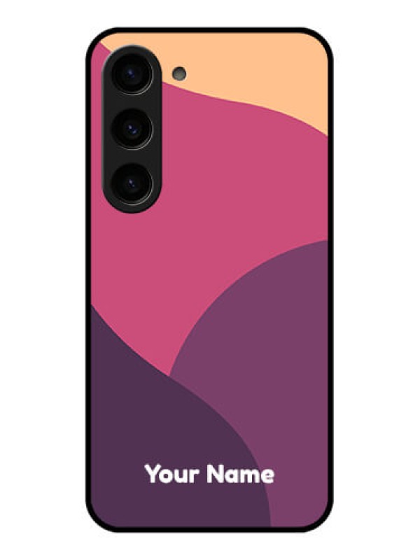 Custom Galaxy S23 5G Custom Glass Phone Case - Mixed Multi-colour abstract art Design