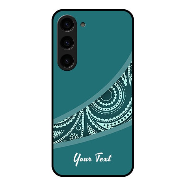 Galaxy S23 5G Photo Printing on Glass Case - semi visible floral Design Galaxy S23 5G Photo Printing on Glass Case - semi visible floral Design