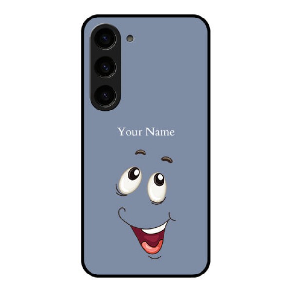 Galaxy S23 5G Photo Printing on Glass Case - Laughing Cartoon Face Design Galaxy S23 5G Photo Printing on Glass Case - Laughing Cartoon Face Design