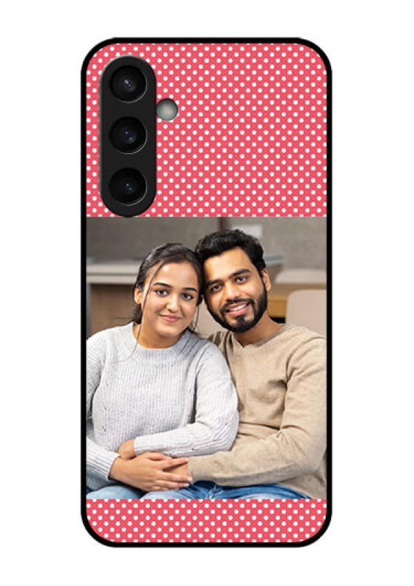 Samsung Galaxy S23 FE 5G Custom Glass Phone Case - White Dotted Design