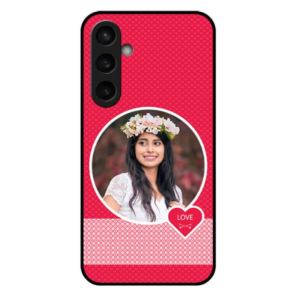 Samsung Galaxy S23 FE 5G Custom Glass Phone Case - Pink Color Pattern Design Samsung Galaxy S23 FE 5G Custom Glass Phone Case - Pink Color Pattern Design