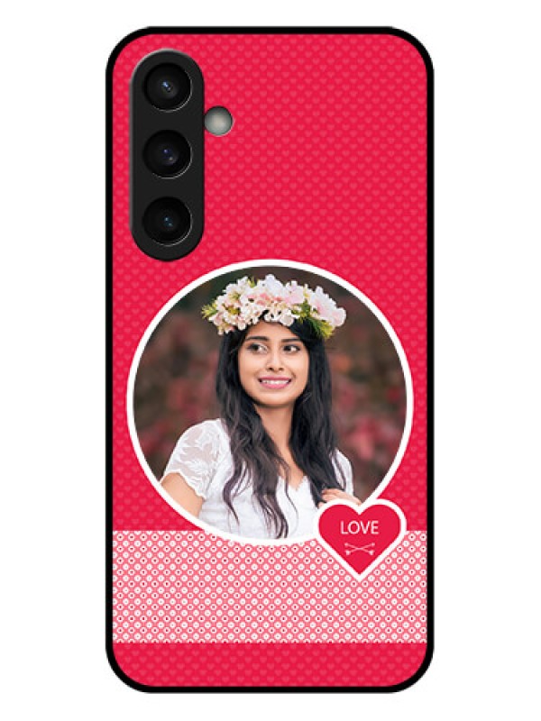 Custom Samsung Galaxy S23 FE 5G Custom Glass Phone Case - Pink Color Pattern Design