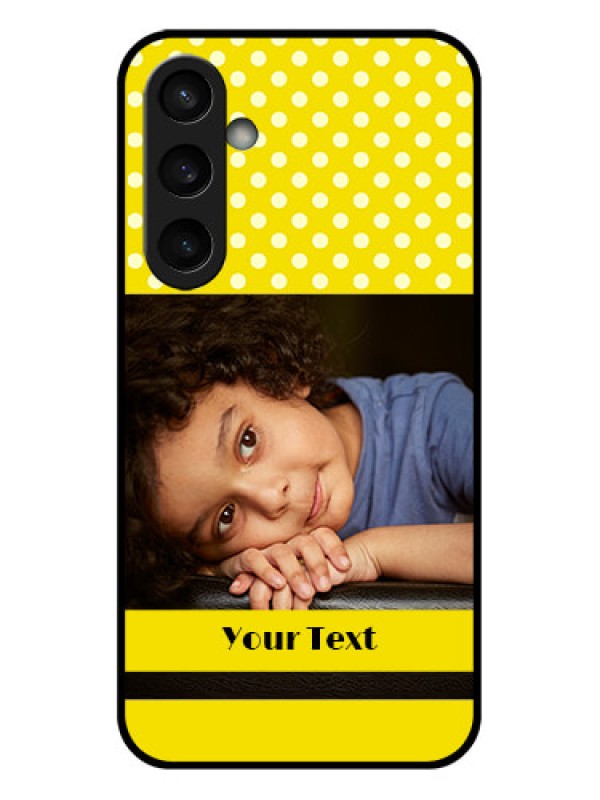 Custom Samsung Galaxy S23 FE 5G Custom Glass Phone Case - Bright Yellow Case Design