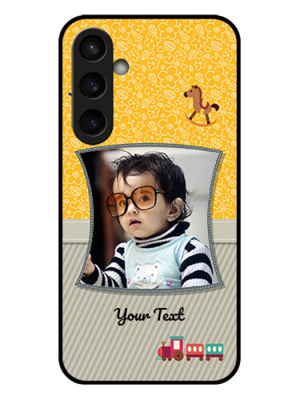 Custom Samsung Galaxy S23 FE 5G Custom Glass Phone Case - Baby Picture Upload Design