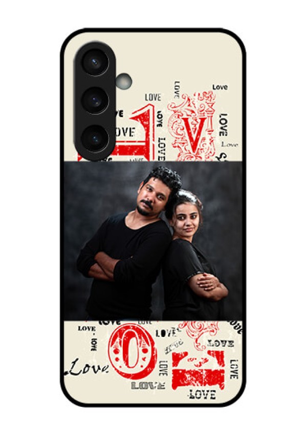 Samsung Galaxy S23 FE 5G Custom Glass Phone Case - Trendy Love Design Case