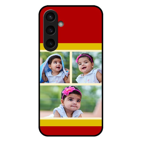 Samsung Galaxy S23 FE 5G Custom Glass Phone Case - Multiple Pic Upload Design Samsung Galaxy S23 FE 5G Custom Glass Phone Case - Multiple Pic Upload Design
