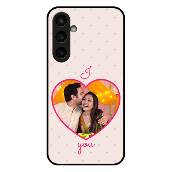 Samsung Galaxy S23 FE 5G Custom Glass Phone Case - Heart Shape Design