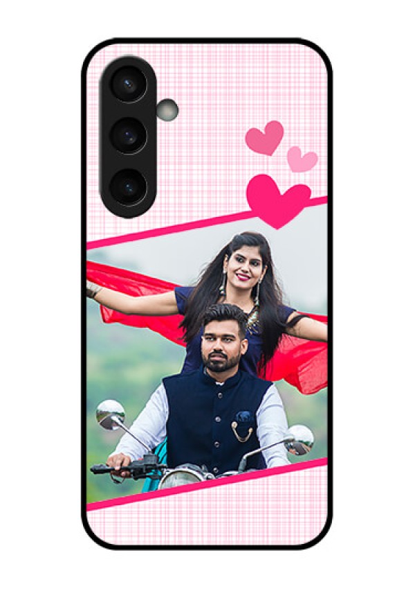 Samsung Galaxy S23 FE 5G Custom Glass Phone Case - Love Shape Heart Design
