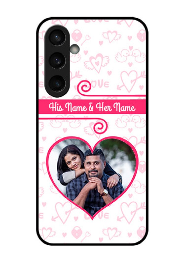 Samsung Galaxy S23 FE 5G Custom Glass Phone Case - Heart Shape Love Design