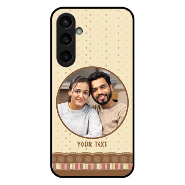 Samsung Galaxy S23 FE 5G Custom Glass Phone Case - Brown Dotted Mobile Case Design Samsung Galaxy S23 FE 5G Custom Glass Phone Case - Brown Dotted Mobile Case Design