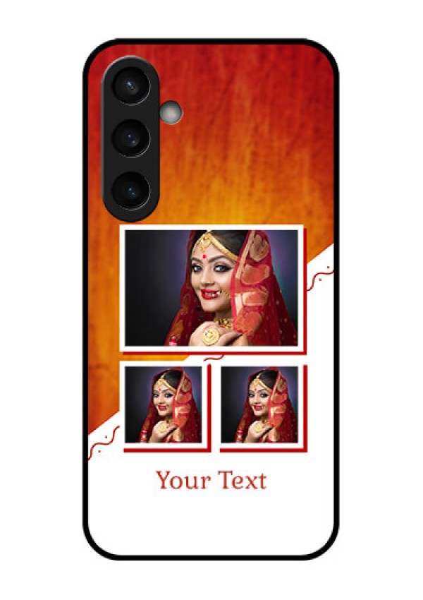 Samsung Galaxy S23 FE 5G Custom Glass Phone Case - Wedding Memories Design