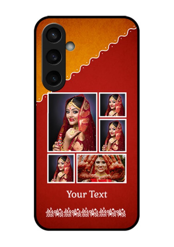 Samsung Galaxy S23 FE 5G Custom Glass Phone Case - Wedding Pic Upload Design
