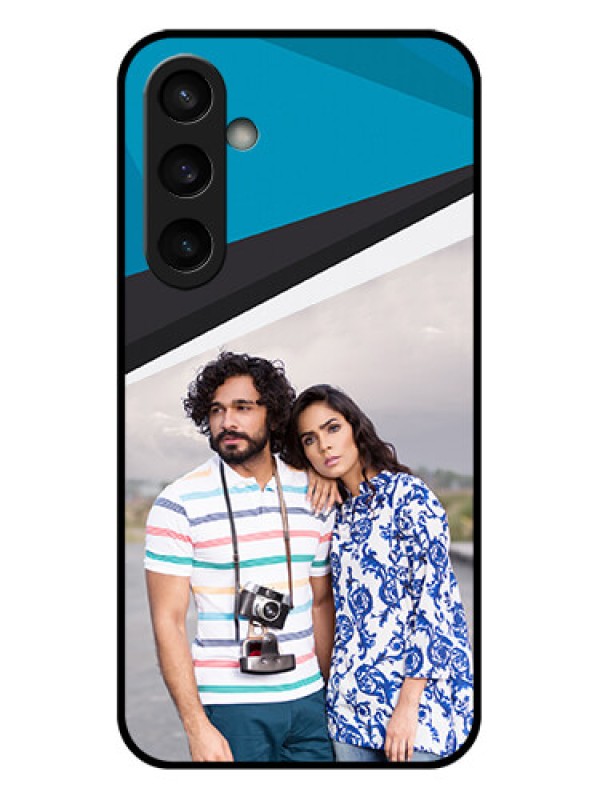Custom Samsung Galaxy S23 FE 5G Custom Glass Phone Case - Simple Pattern Photo Upload Design