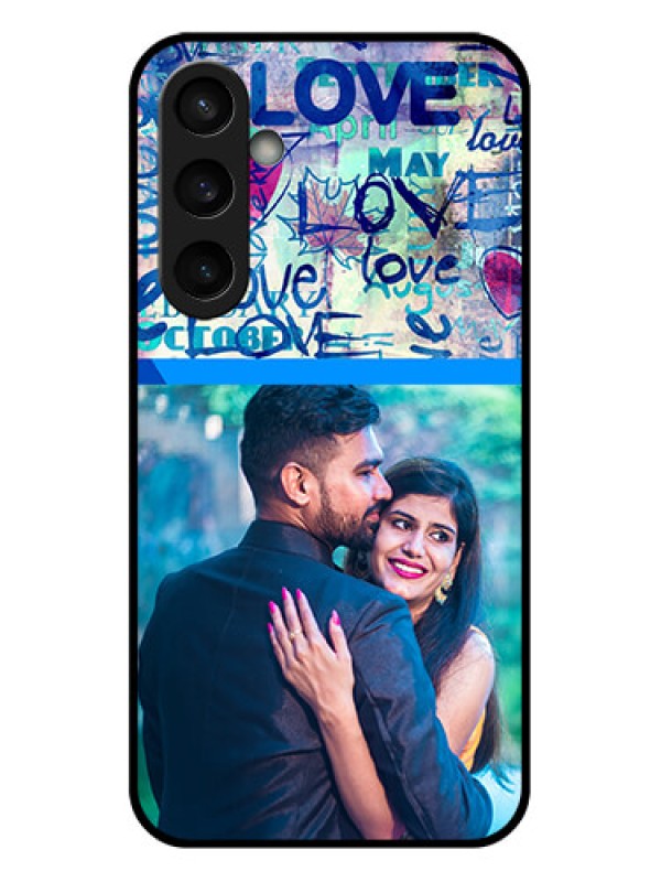 Custom Samsung Galaxy S23 FE 5G Custom Glass Phone Case - Colorful Love Design