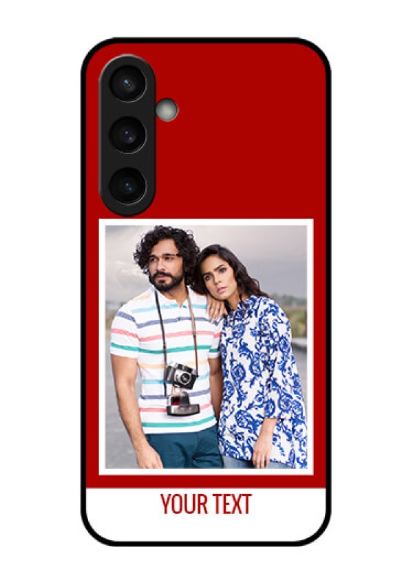 Samsung Galaxy S23 FE 5G Custom Glass Phone Case - Red Color Design