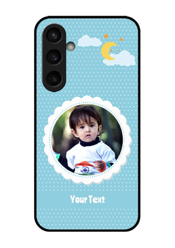 Samsung Galaxy S23 FE 5G Custom Glass Phone Case - Violet Pattern Design